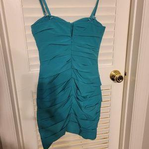 Turquoise mini dress